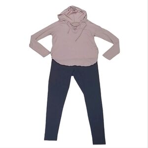 Matty M Ankle Leggings Mid Waist Rise Casual Comfortable Stretchy Running Yoga L